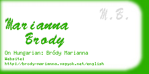 marianna brody business card